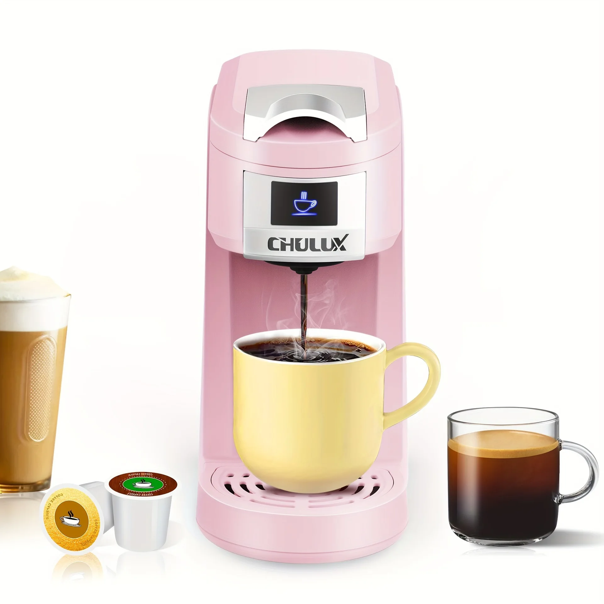 

Automatic Single Serve Pod Espresso Coffee Maker Electric Machine With Temperature Control For Household Hotel Outdoor & Car Use