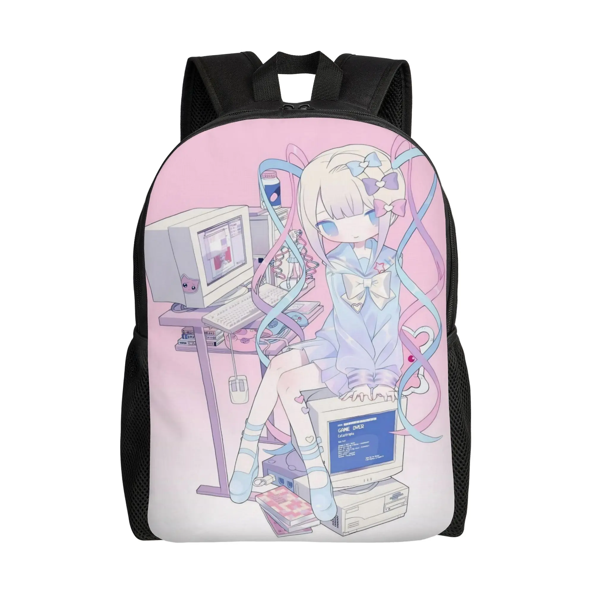 OMG kawaii Angel Fashion Backpack Outdoor Student Work Anime Game Daypack for Men Women Laptop Computer Shoulder Bag