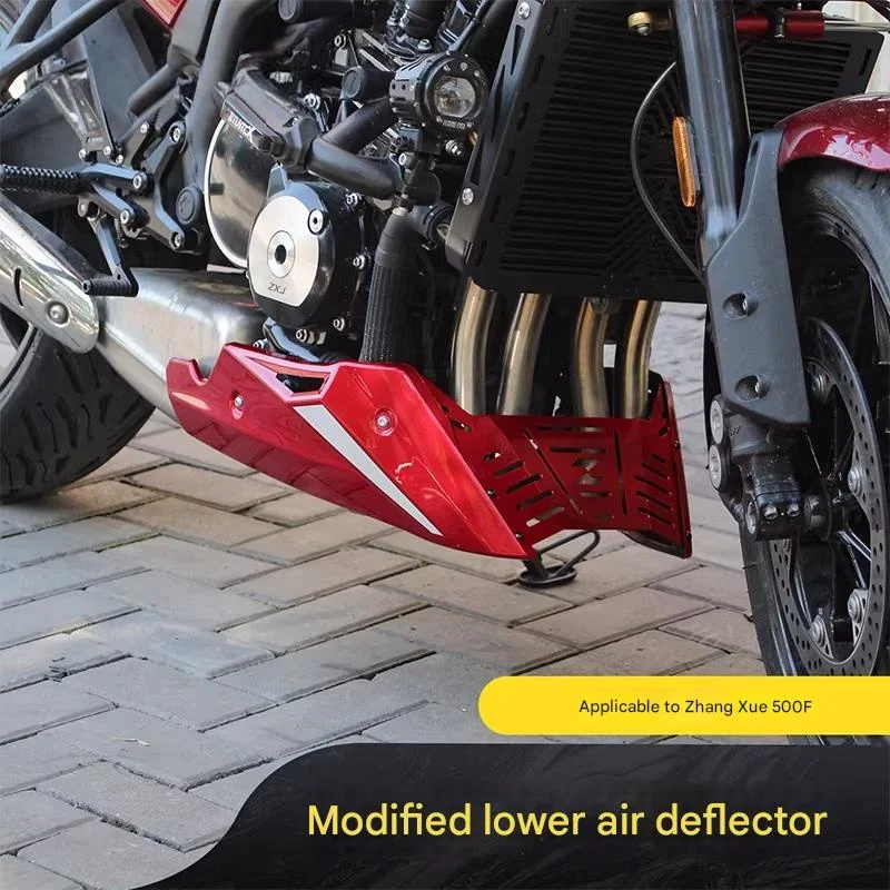 ForZXMOTO 500F under Engine Protector Cover Lower Belly Pan Decorative Fairing Anti-Rub Anti-Dust Stable Mounting for Motorcycle