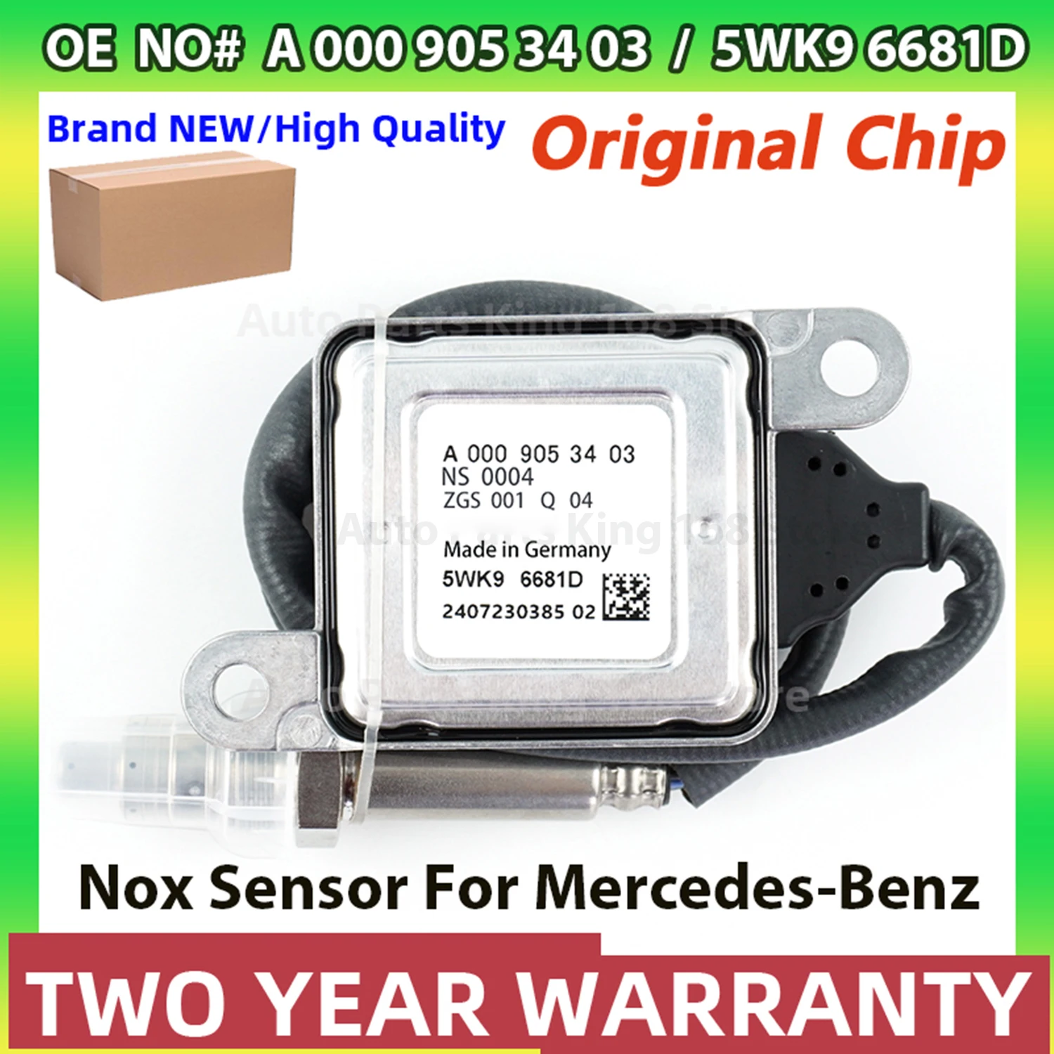 

A0009053403 5WK96681D 5WK96681E 0009053403 A0009055100 Original New Nitrogen Oxide NOx Sensor For Mercedes Benz W166 W212 W222