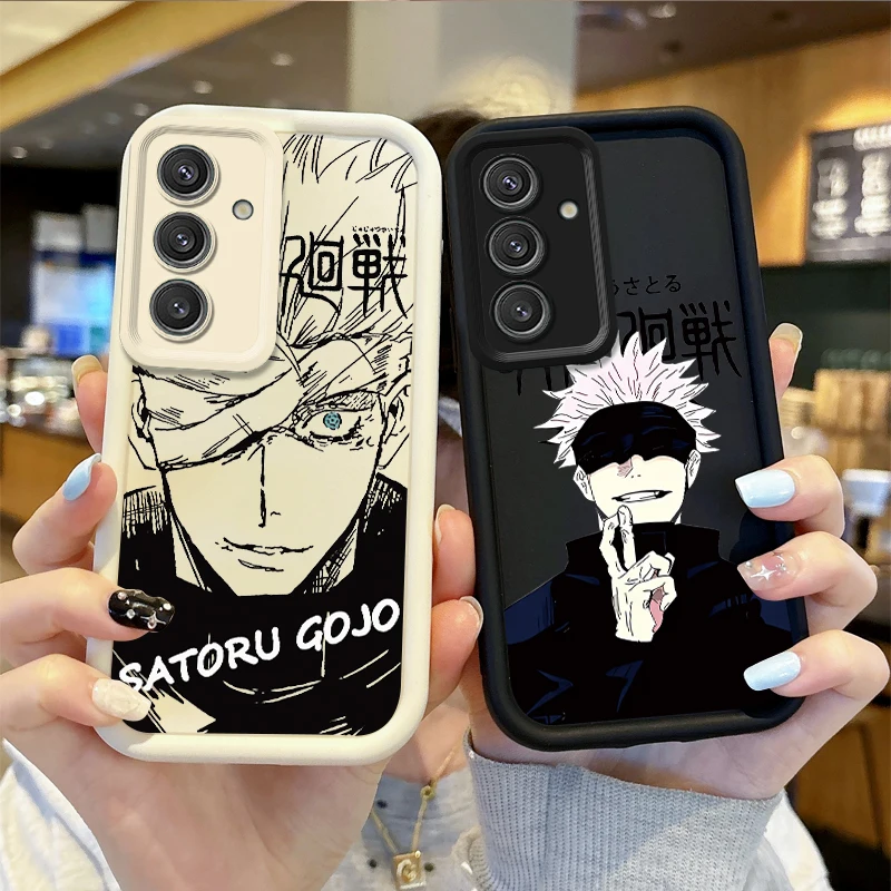 Jujutsu Kaisen Satoru Gojo Non-Slip Soft Case For Samsung Galaxy S24 S23 S22 S21Ultra Plus S23 S21 S20 FE Cases Shockproof Cover