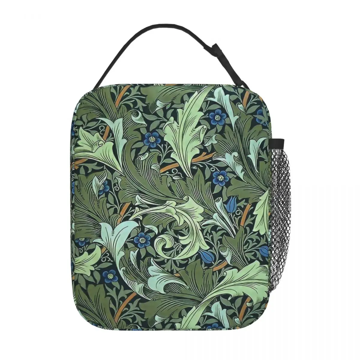 William Morris Design Thermal Insulated Lunch Bag for Office Portable Food Bag Container Thermal Cooler Lunch Box