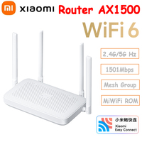 Xiaomi Router AX1500 WiFi 6 2.4/5GHz Mesh System Dual Band Gigabit Work with Mi Home App Network Cable Wifi Extender Port MiWifi