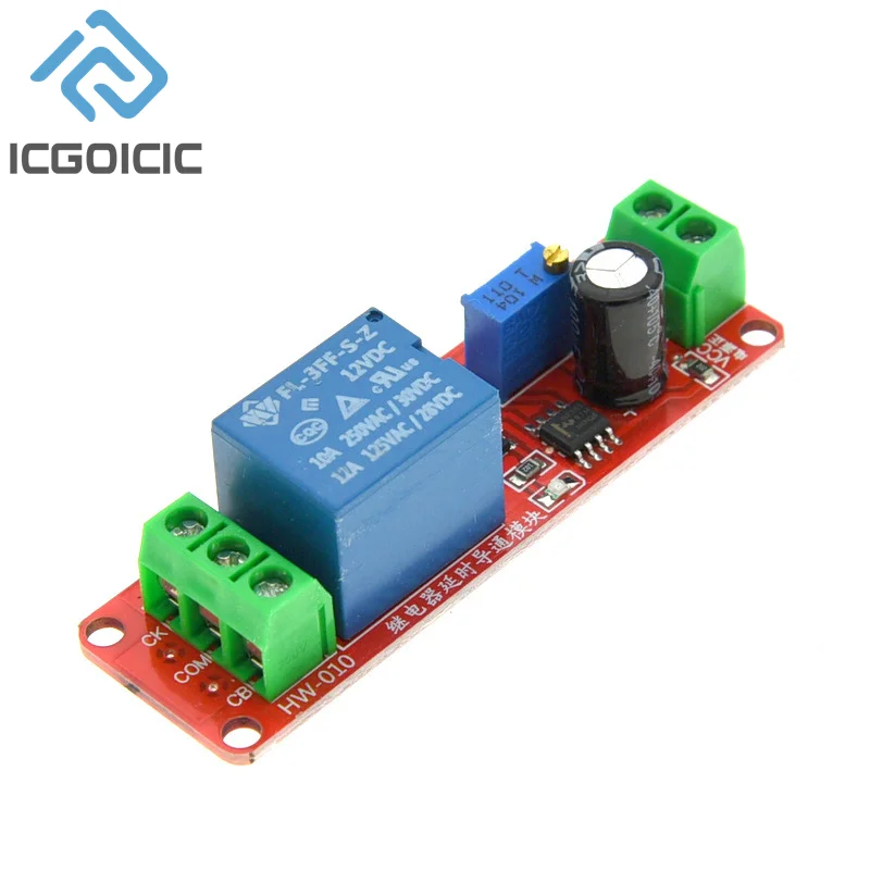 DC 5V 12V Time Delay Relay NE555 Time Relay Shield Timing Relay Timer Control Switch Car Relays Pulse Generation Duty Cycle