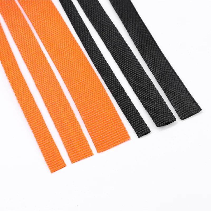 3M Orange Heat Shrink Braided Cable Sleeve 6 8 10 12 16 20 30mm PET Insulation Sleeving Auto Car Wire Protection Wrap Sheath
