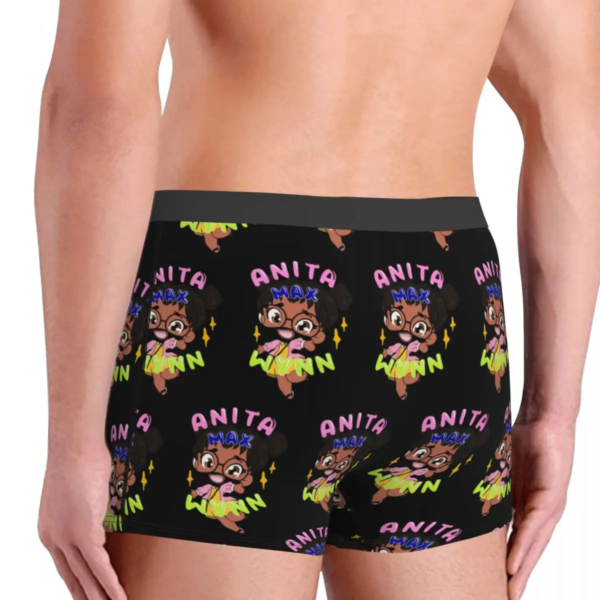 Anita Max Wynn Cuecas Boxer para homens dos desenhos animados, cuecas altamente respiráveis, shorts estampados em 3D, ideia do presente, alta qualidade