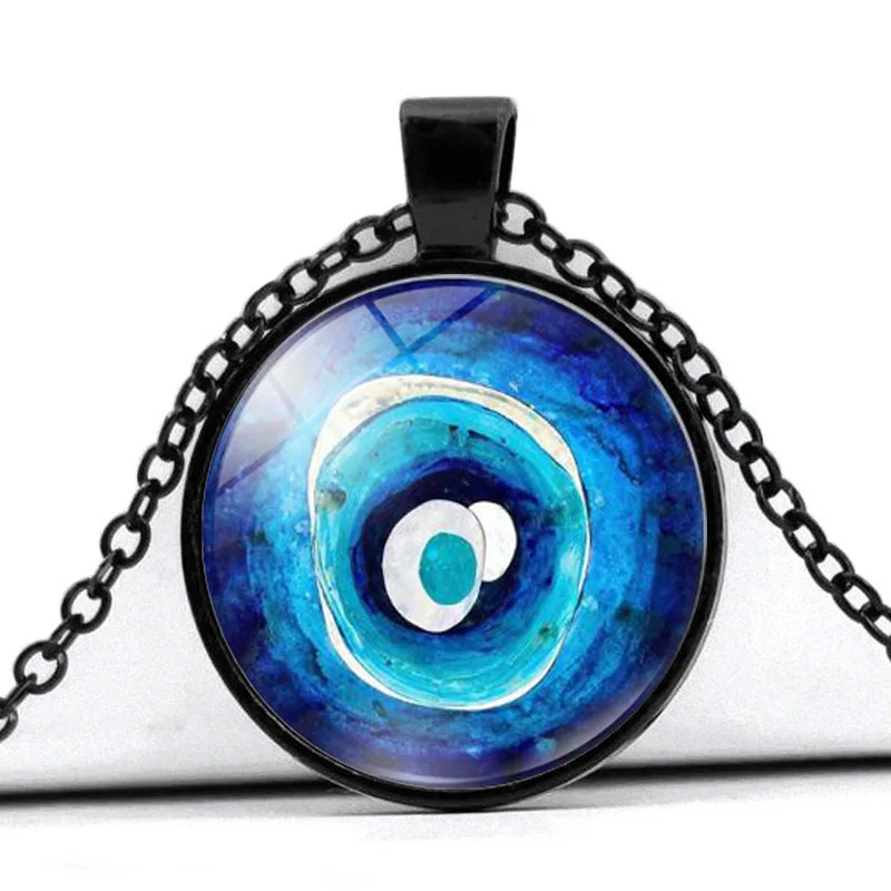 Devil's Eye Necklace New Sty Vintage Turkish Blue Evil Eyes Pendant Choker Lucky Party Jewelry For Unisex Couples Exchange Gifts