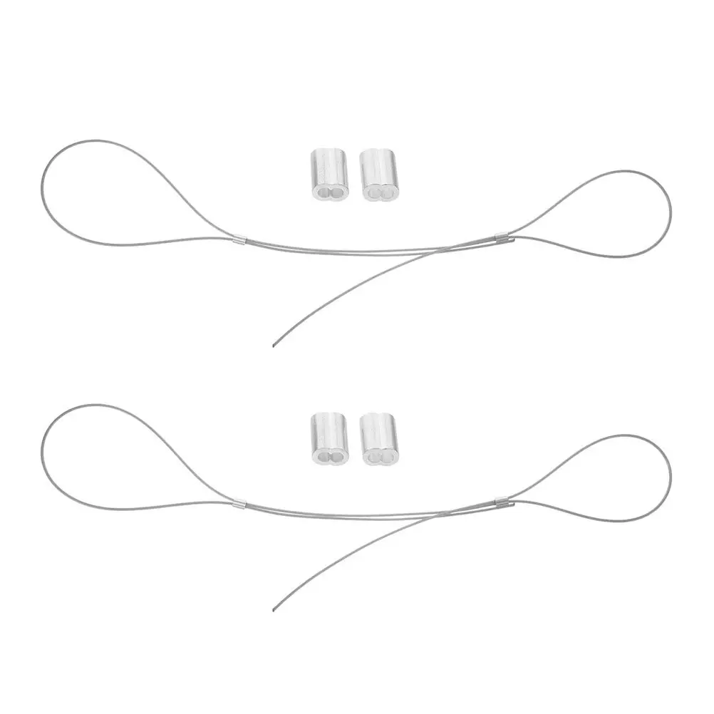 

2Pcs Steel Wire Basketball Net Threading Cord Heavy Duty Weatherproof Replacement String for Outdoor Indoor Hoop Net Repair