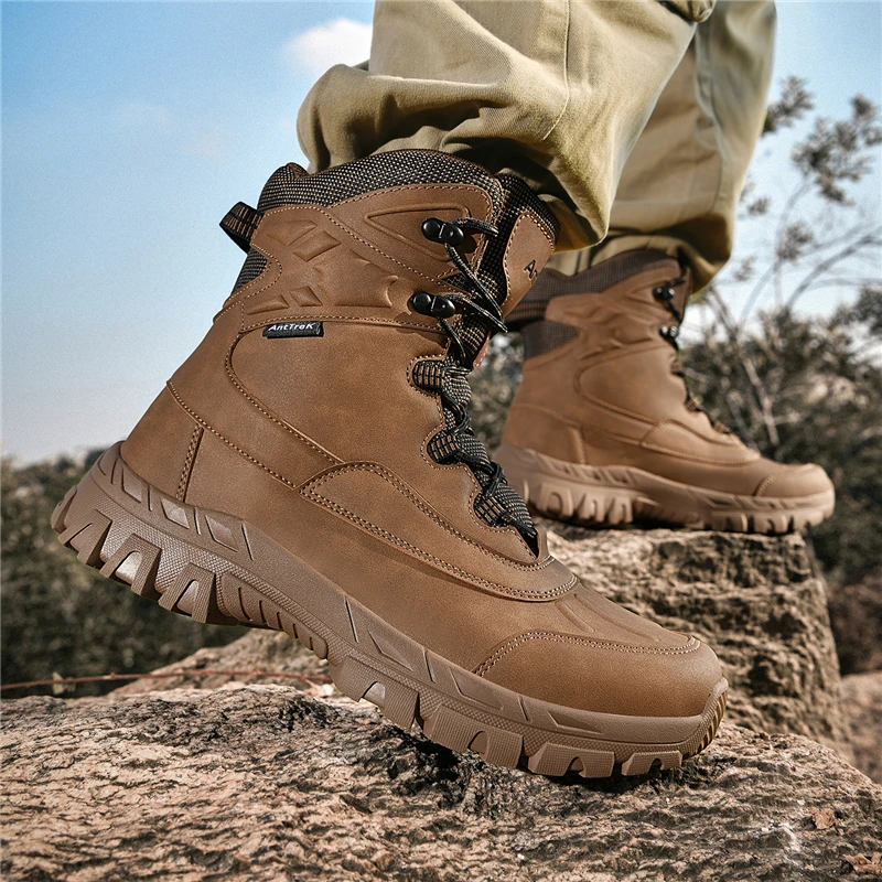 

Fishing Hunting Sneakers Men Upgraded Tactics Combat Training Boots Male Outdoors Camping Anti-wear Rapid Response Hiking Shoes