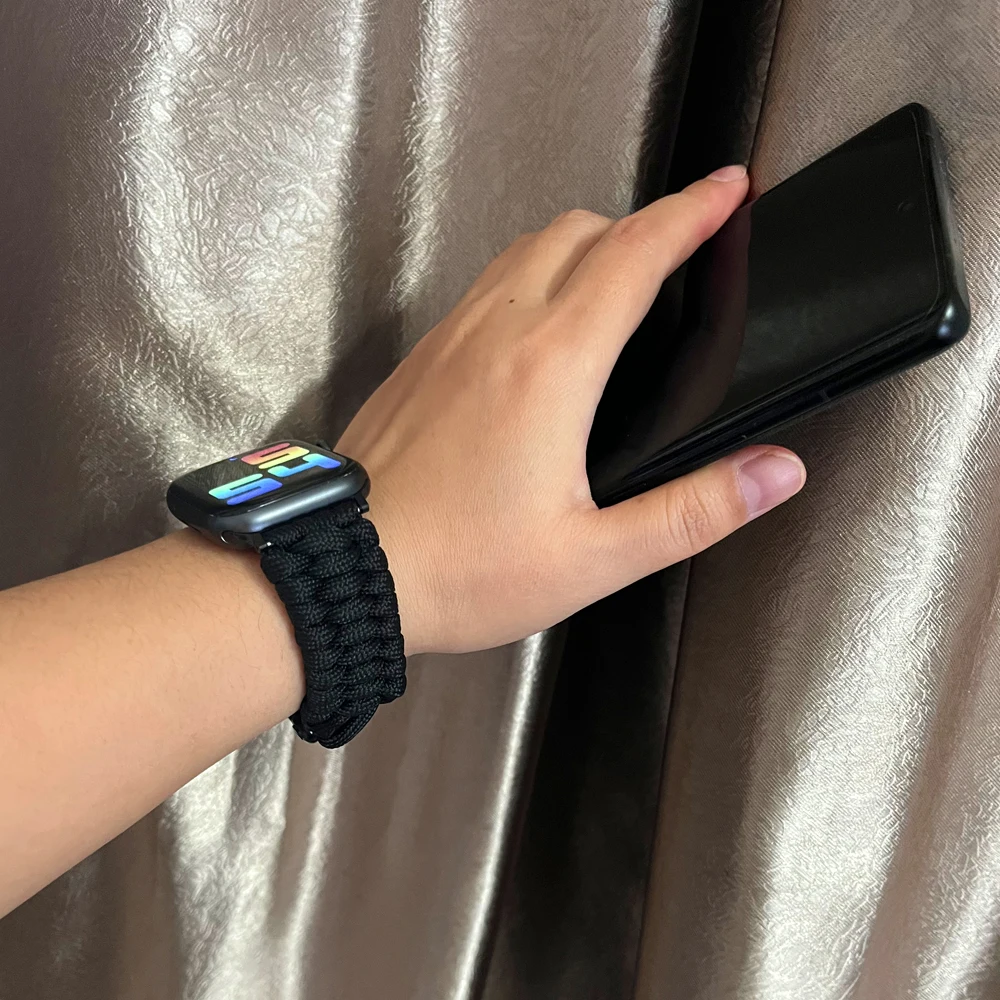 For apple watch band ultra ultra2 49mmm 45mm 44mm 41mm 40mm sports nylon strap iwatch series 9 8 7 6 5 4 se 3 42mm 38mm band