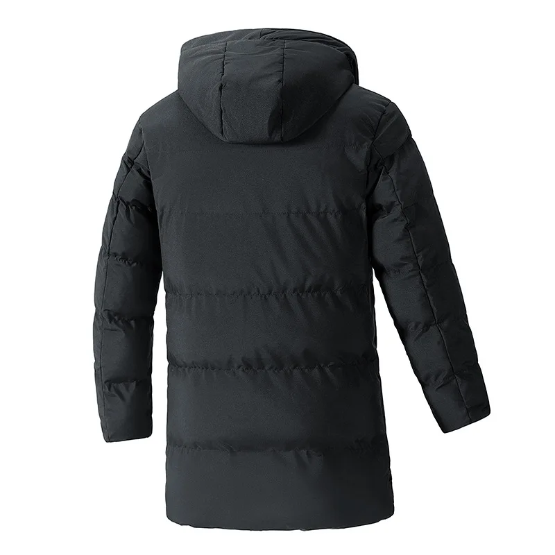 Men's Large Size Winter Cotton-Padded Jacket Trendy Casual Fashionable Versatile Mid-Length Warm Coat