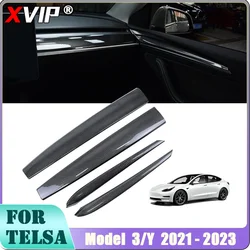 XVIP Car Front Dashboard Central Control Trim Strip For Tesla Model 3 Y 2021-2023 Car Door Side Trim Dashboard Cover Interior