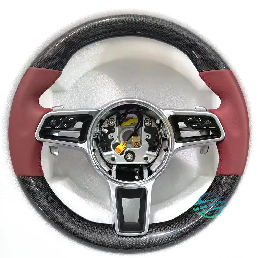 

For Porsche Macan Panamera Cayenne 911 918 997 718 Car Steering Wheel Assembly Custom Carbon Fiber Steering Wheel