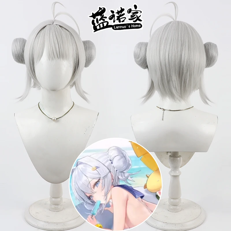 

Anmie Azur Lane Cool Summer Cos Косплей Парик Хэллоуин Карнавальная Вечеринка Реквизит Синтетические Волосы Термостойкое Волокно + Кепка Для Парика