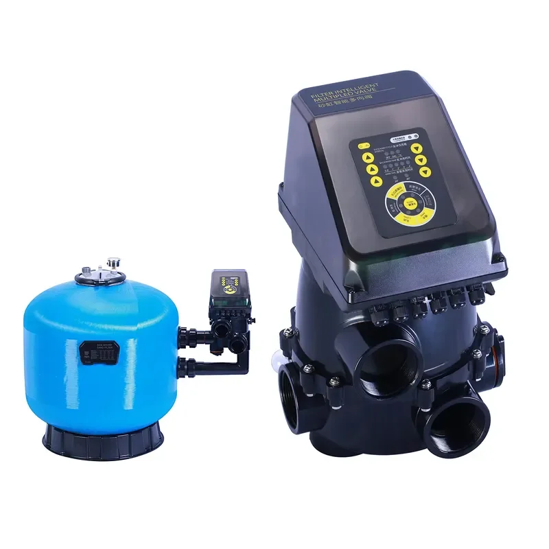 FY Top Mount Pool Sand Filter, Smart Multi Port Valve Water Treatment System, App Control for Inground & Above Ground Pools
