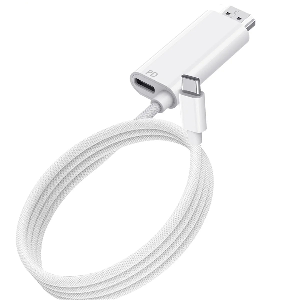 

SUPER HOT 2M USB C-HDMI-совместимый кабель с зарядкой PD 100 Вт 4K 60 Гц видео