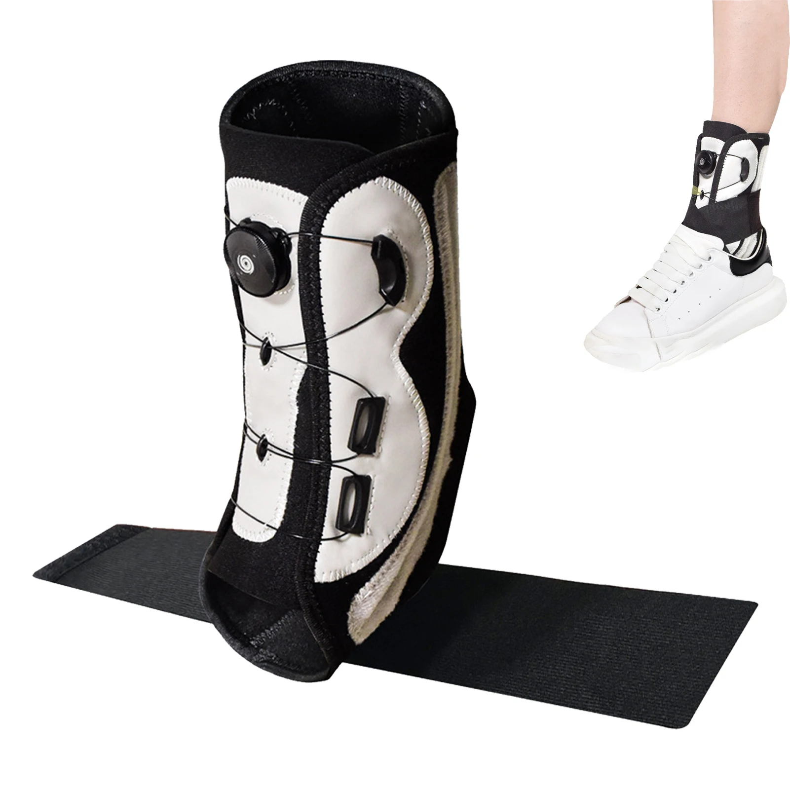 Ankle Support Strap Sports Foot Support Sprain Ankle Brace Recovery Adjustable Foot Stabilizer Brace For Fractured Foot Heel