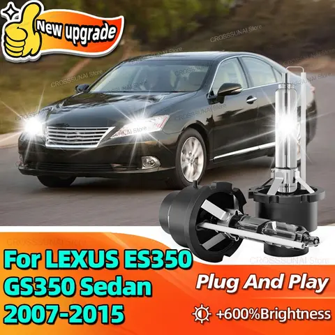Xenon HID 자동차 업그레이드 헤드라이트 전구, 렉서스 ES350 GS350 세단 2007 2008 2009 2010 2011 2012 13 14 2015, 6000K 35W, D4S