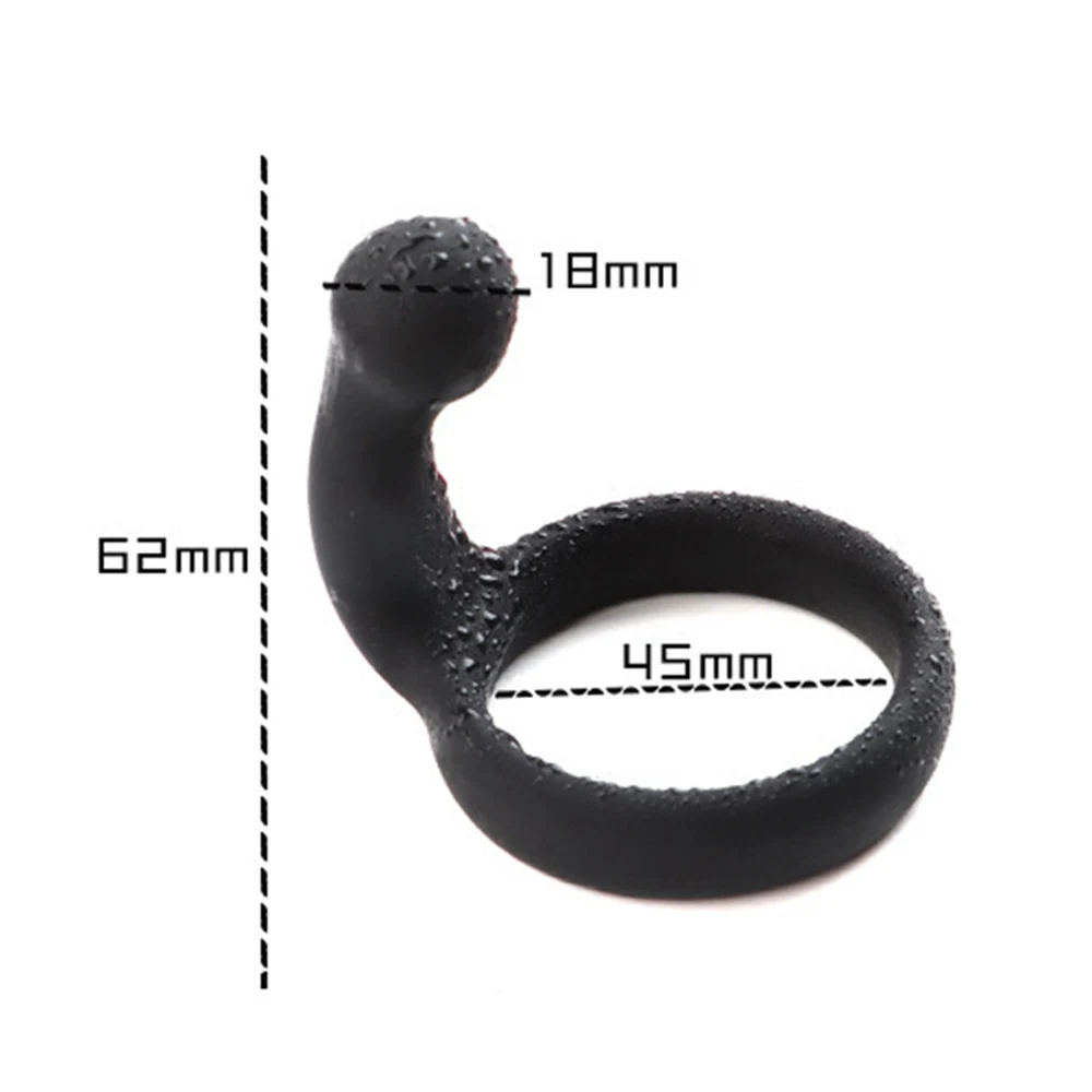 Silicone Penis Ring Sex Toy for Men Erection Prostate Massage Delay Ejaculation Cock Semen Lock Ring Male Sex Product  Adult 18+