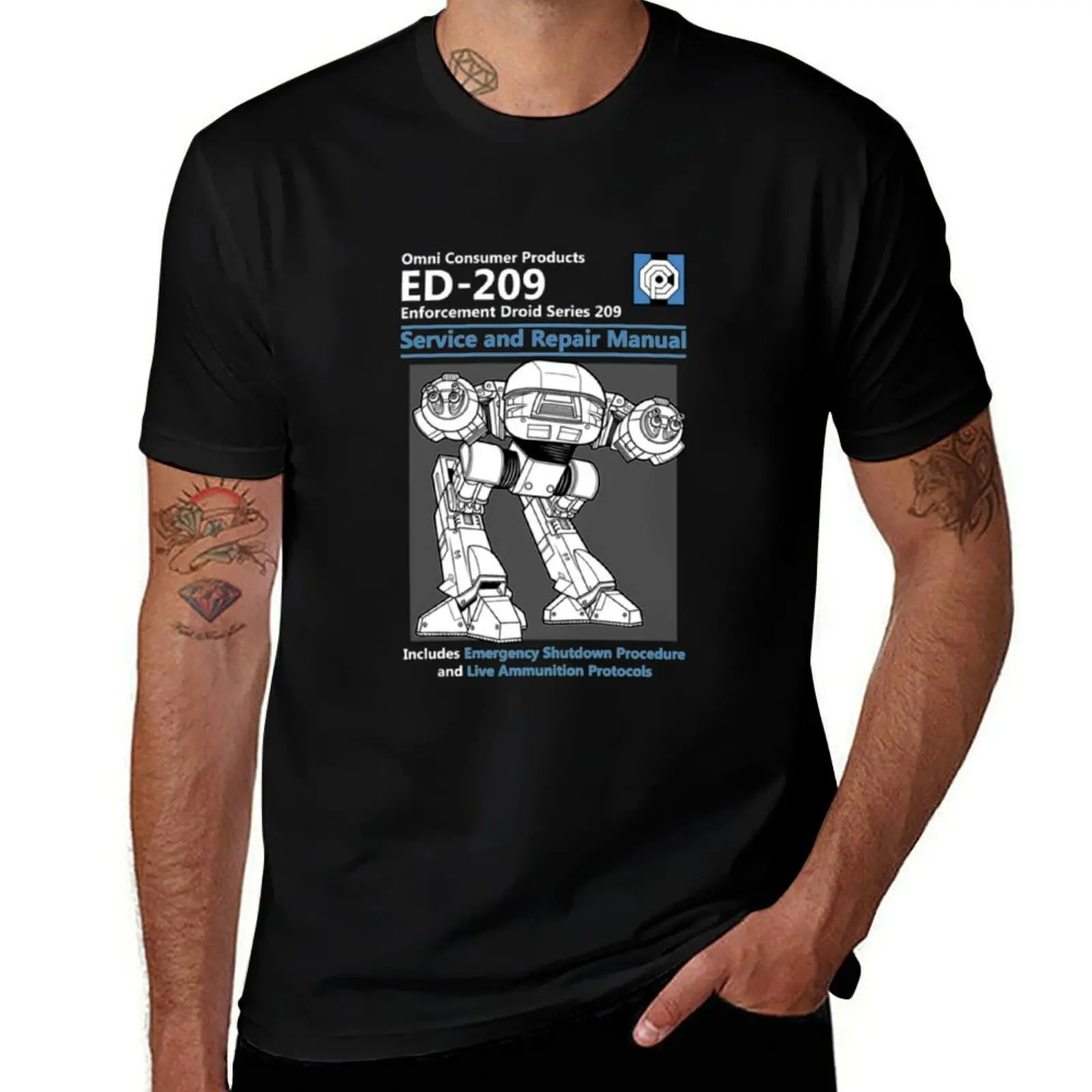 

Ed-209 service and repair manual T-Shirt Big Size Loose Fit Tee Shirt