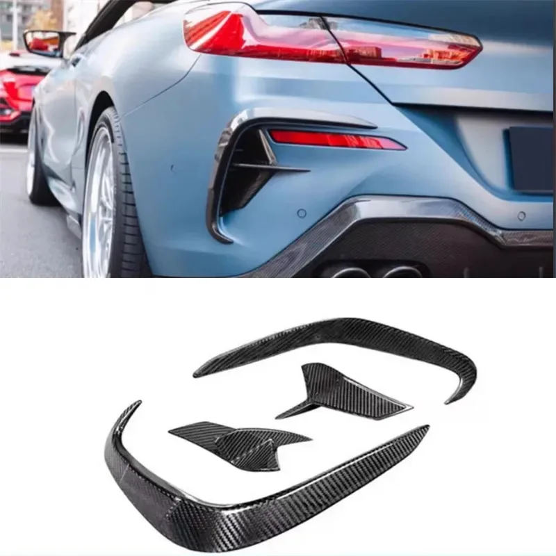 

For BMW G14 2018 2019 2020 2021 2022 2023 ReaI Dry Carbon Fiber Bumper Wind knife Spoiler Kit