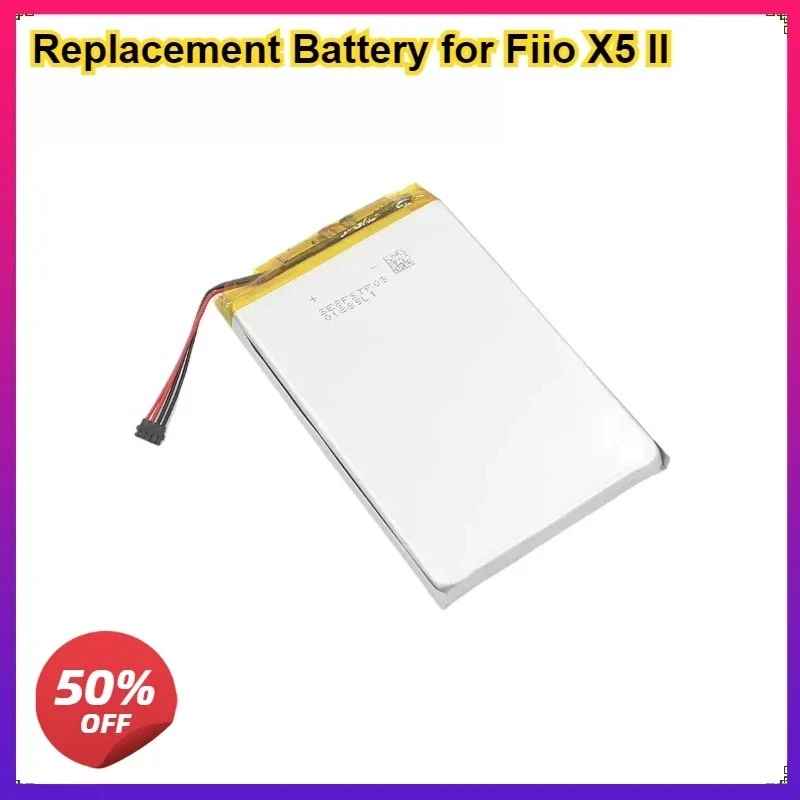3.7V 3000mAh Replacement Battery for Fiio X5 II  FiiO X5 Second Generation  Player Rechargeable Battery