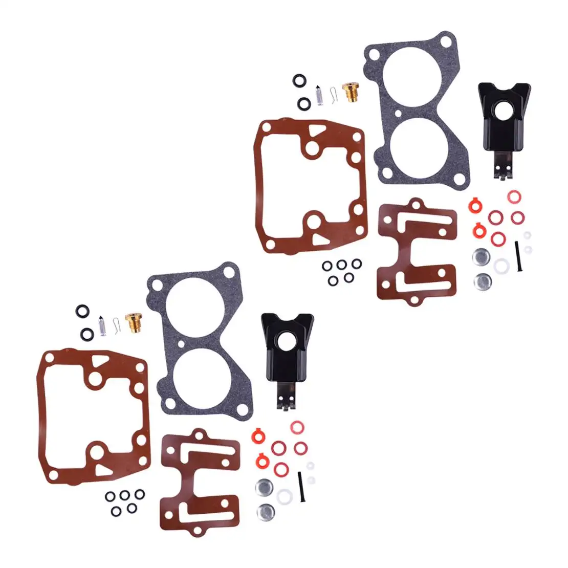 

2 Sets Carburetor Repair Rebuild Kits Fit for Johnson Evinrude V4 V6 Crossflow 390055 392550 398526 434888 435443 439076 18-7046