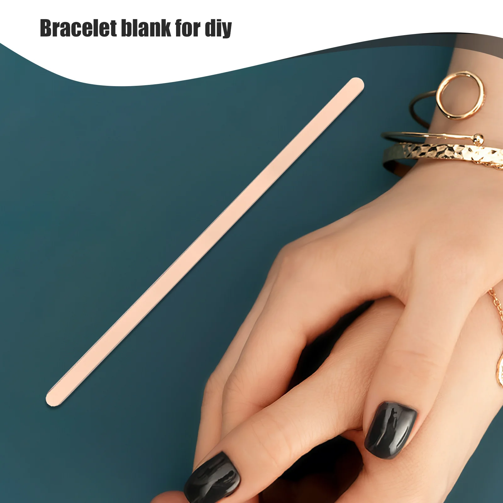 

Bracelet Blank Stainless Steel Brushed Color Open Design Easy DIY Engraving Jewelry Making Craft Supplies Bracelet Blanks