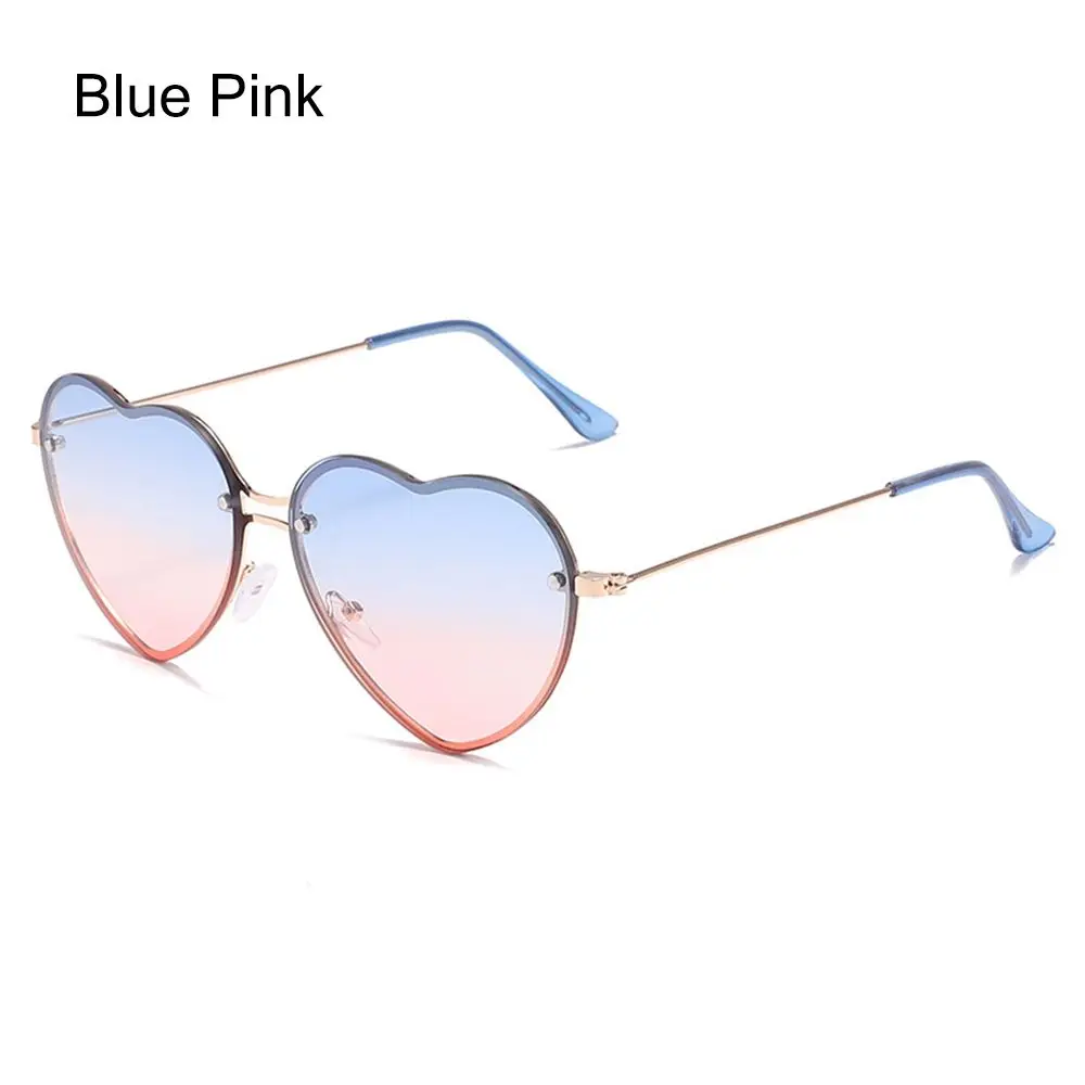 

Модные очки Хэллоуин Сердце Солнцезащитные очки Любовь Сердце Солнцезащитные очки без оправы для женщин