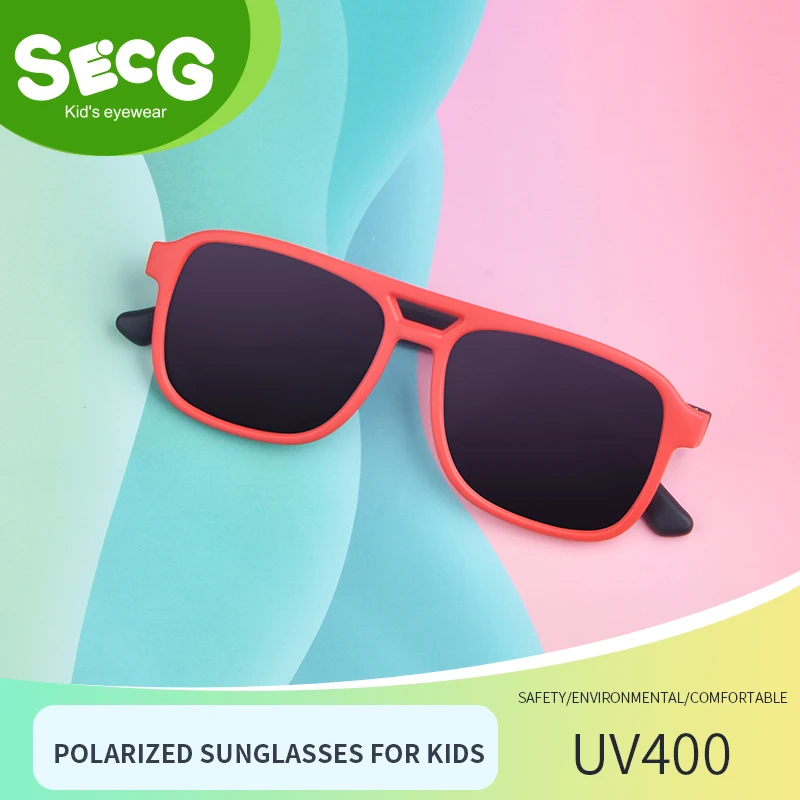 

SECG brand children's sunglasses Boys and girls children fashion brand sunglasses polarized fashion sunglasses