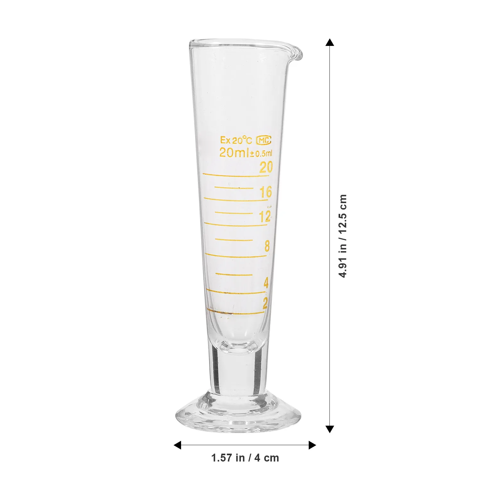 Glass Measuring Beakers Set Lab Equipment for Scientific Experiments Clear Scale Smooth Pouring Easy Clean Triangular Stability