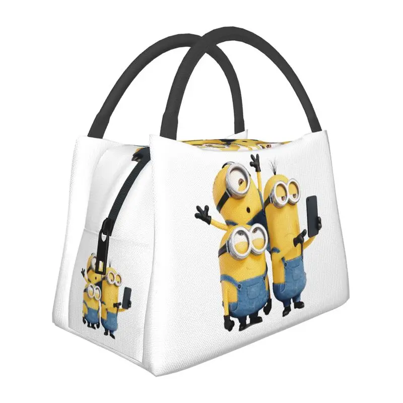 

Custom Animated Comedy Movies Minions Lunch Bag Men Women Cooler Thermal Insulated Lunch Boxes for Picnic Camping Work Travel
