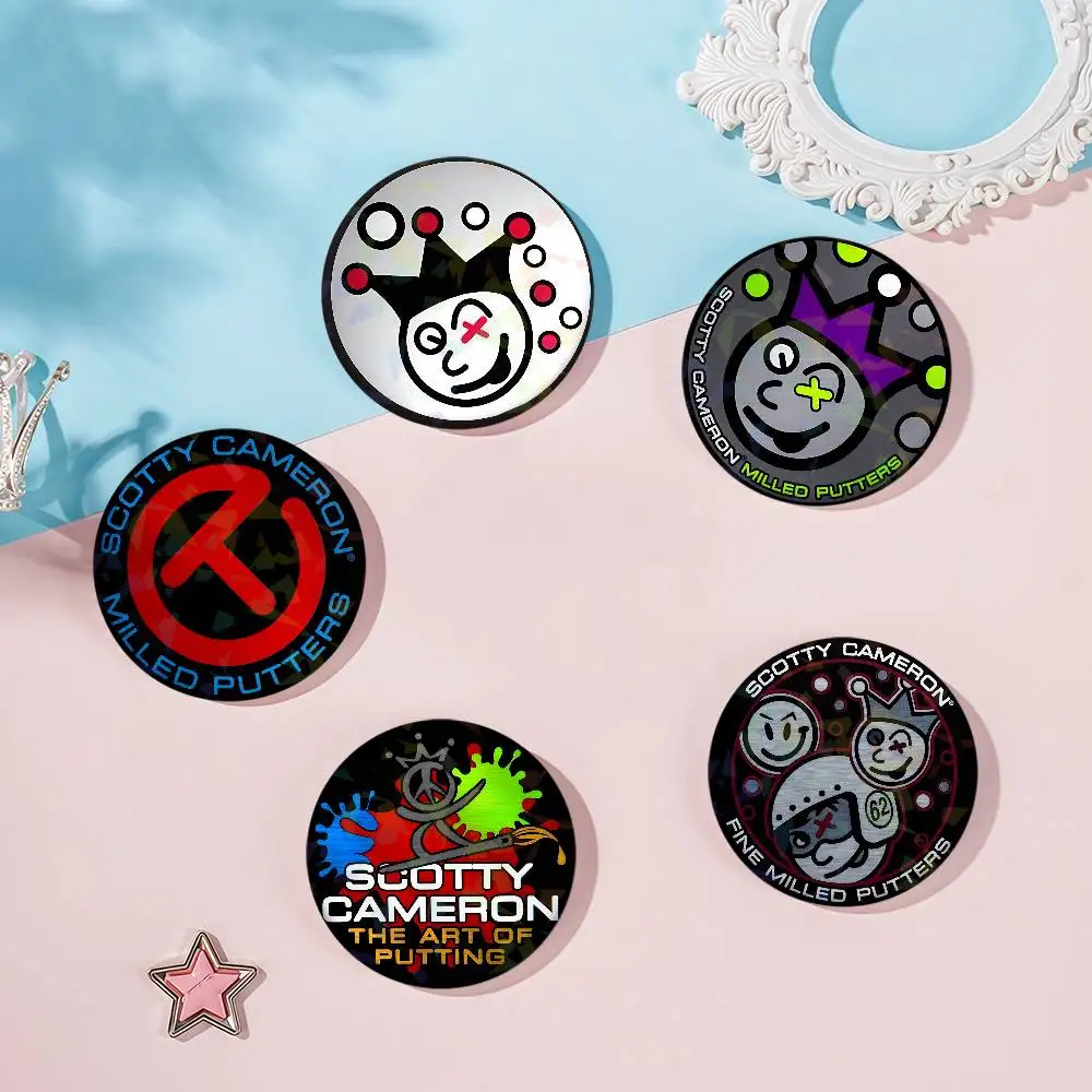 Golf S-ScoTTY C-CameRONS Anime Ninja h Badge Set Glass Shine Brooches Lapel Backpack Costume Gifts Decoration birthday