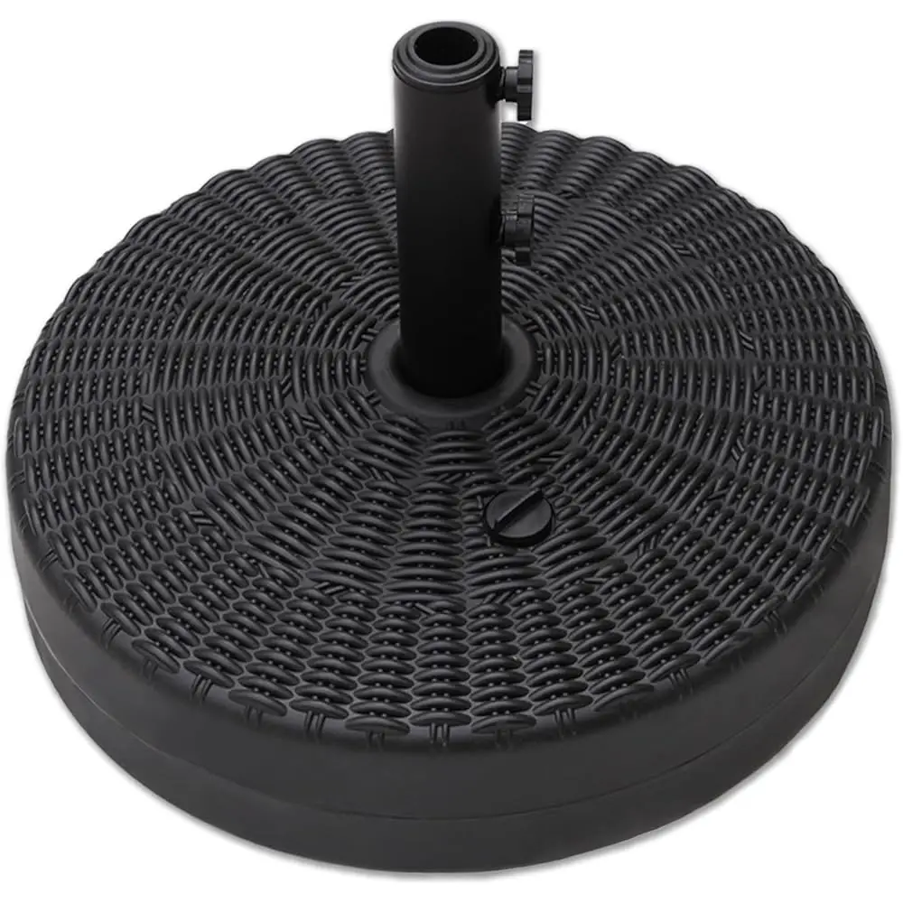 

88 Lb Heavy Duty Water Fillable Round Base Stand Weight For Patio Outdoor Market Table Umbrella, Black