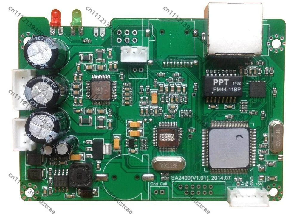 IP Network Broadcast Audio Amplifier Decoder Module 2x15W Two-way Intercom for Campus PA System