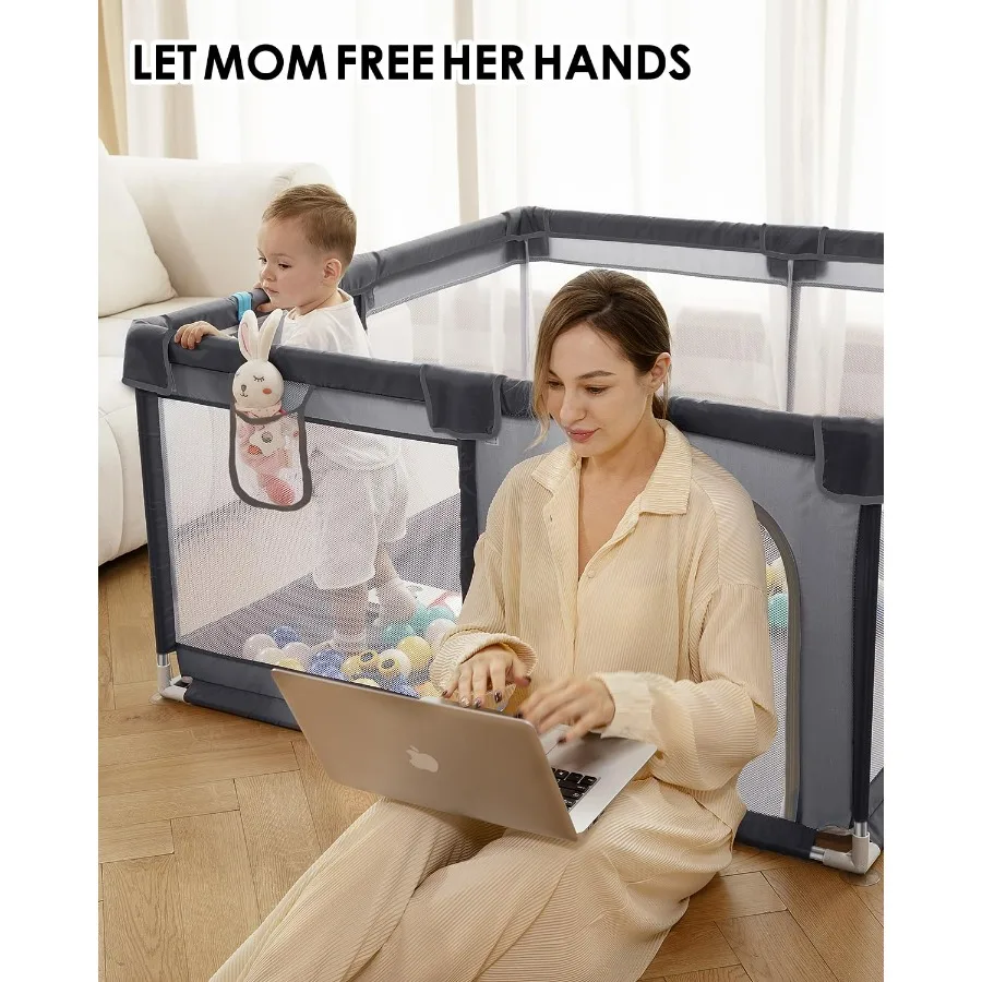 [Atualizado] cercadinho de bebê dearlomum 50x50 playard de bebê resistente com tubos de aço espessados cerca de segurança antiderrapante interna e externa com inteligência