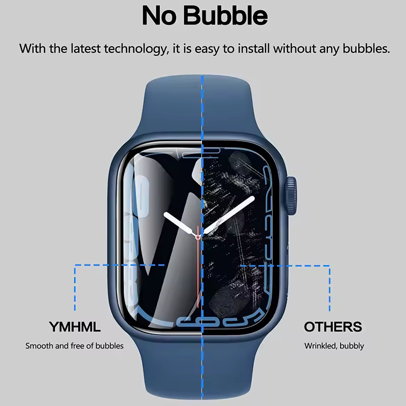 Protector Film For Apple Watch 44mm 45mm 40mm 41mm 49mm 42 38mm Curved Screen Protectors iwatch series 8 7 SE 9 Ultra 10 42/46MM - Image 4