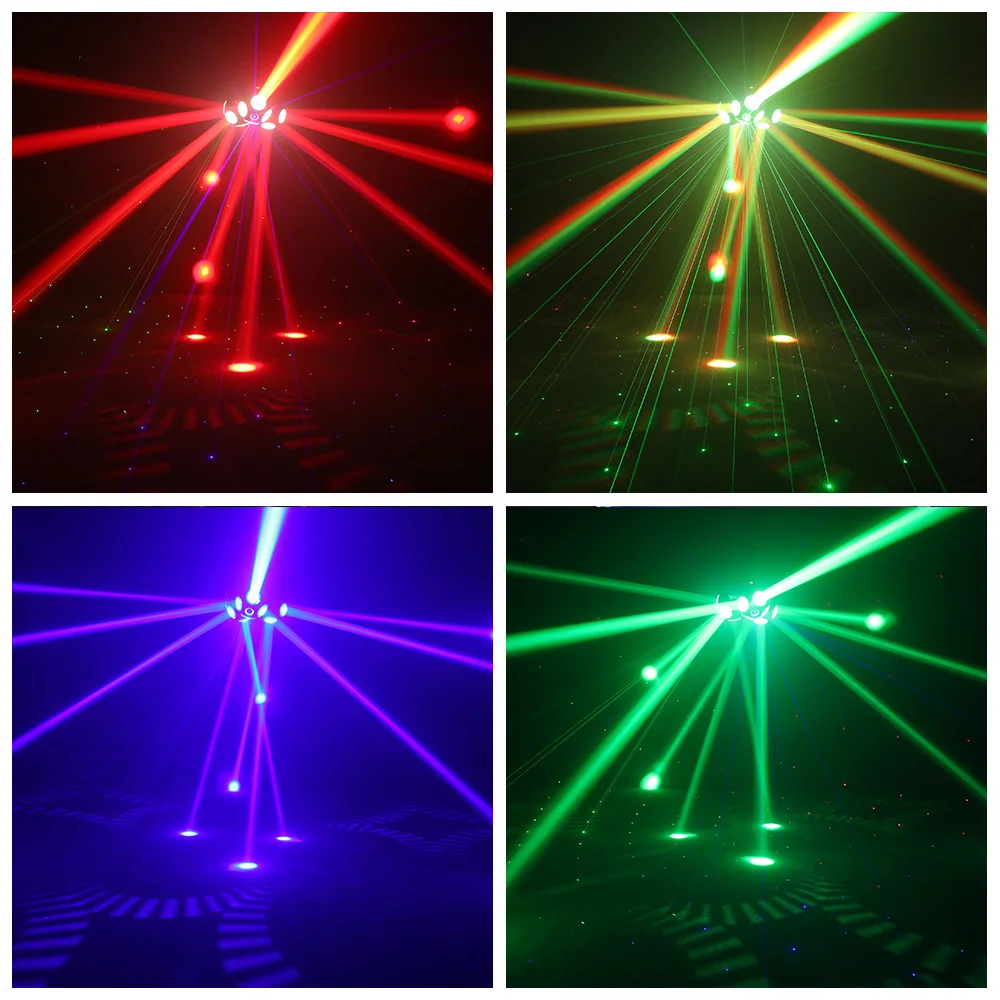 LED Beam 3Heads Moving Head 12x10W LED RGBW With RG Laser Pixel 3in1 Effect Stage Lighting Dj Disco Party KTV Club Indoor Lamp