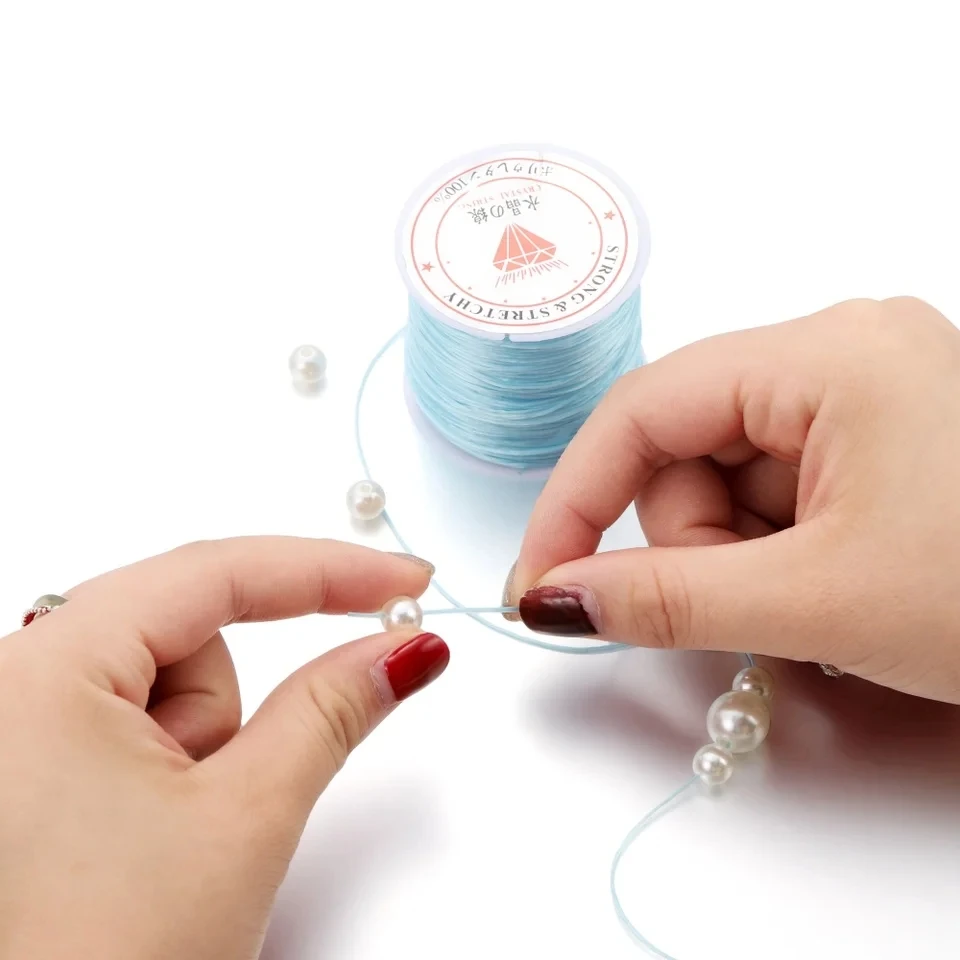 Strong Elastic Crystal Beading Cord for Bracelets Stretch Thread String Necklace DIY Jewelry Making Cords Line Hair Extension