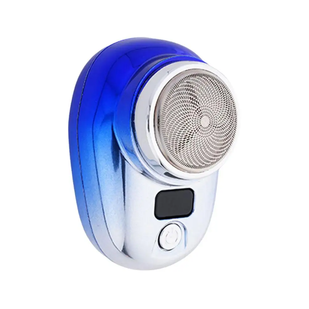 Mini Electric Razor Shaver For Men Vehicle Mounted Shave With Digital Display Washable Cordless Travel Pocket Face Beard Tr D9D7