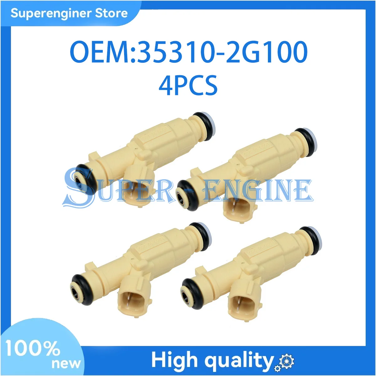 

4PCS Fuel Injector 35310-2G100 353102G100 Fit For Hyundai Tucson Kia Forte 2.0L 2.4L 2011 2012