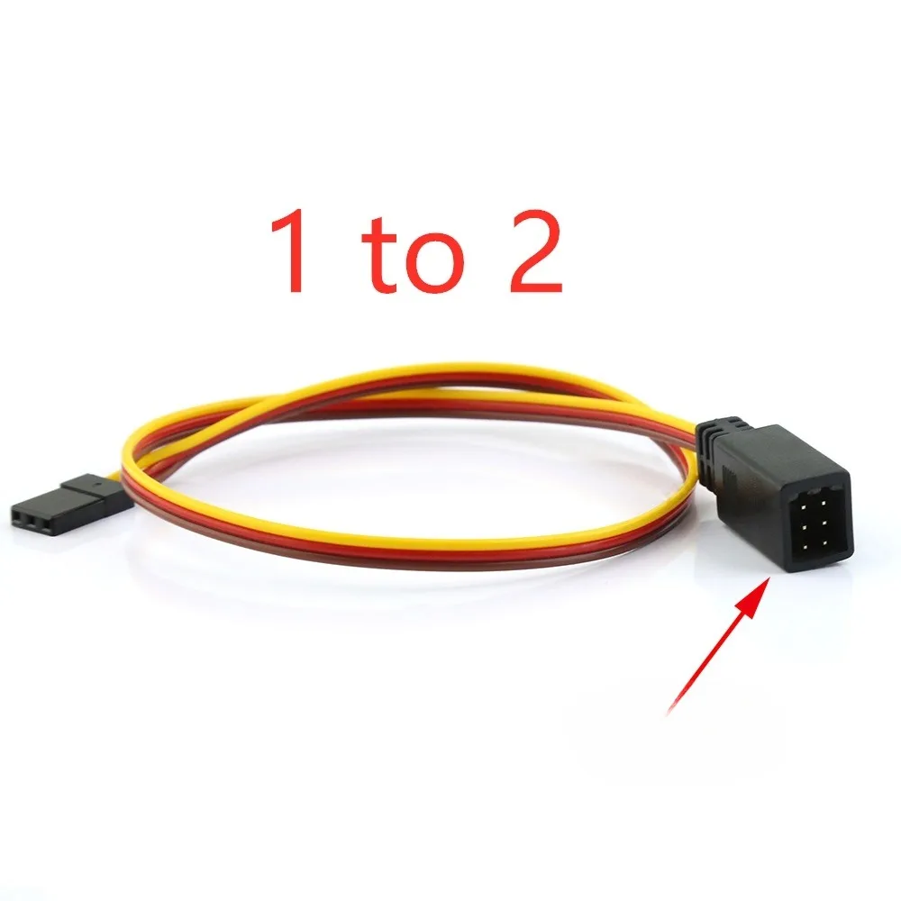 RC Y line Length 350mm Remote Control Cable Servo Fan Extender Wire for Futaba JR RC Car HSP trxs TRX4 Axial SCX10 TAMIYA