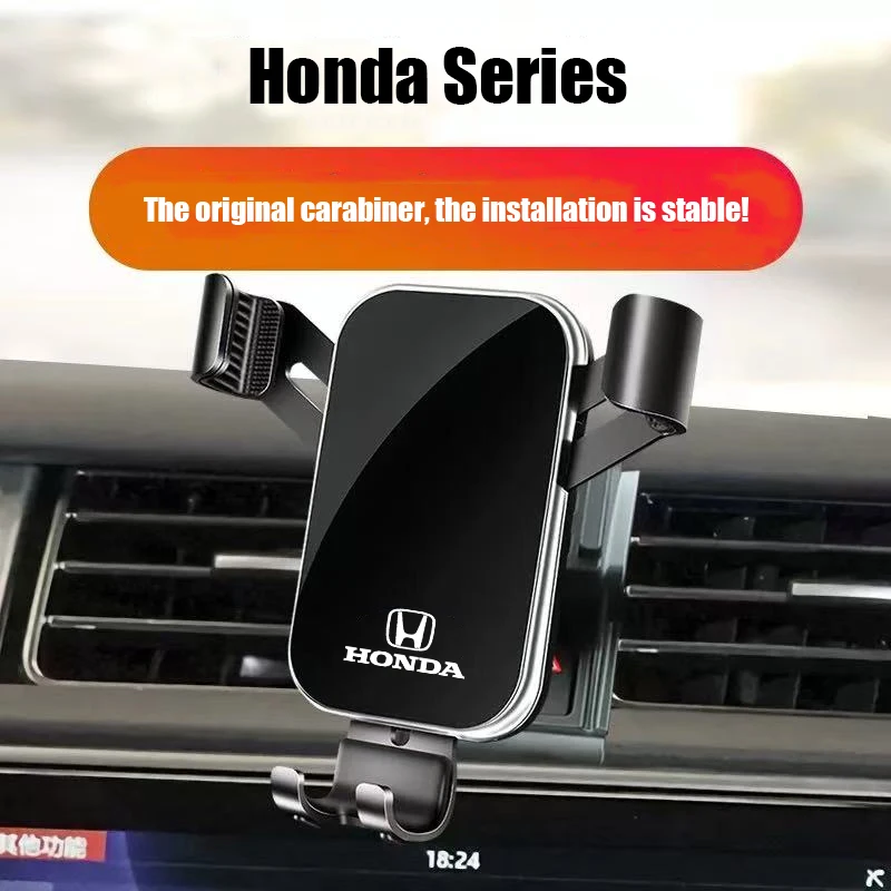 

Гравитационный автомобильный держатель для телефона, зажим для вентиляционного отверстия, подставка для мобильного телефона Honda Civic Accord Fit Jazz CRV BRV HRV Insight Pilot