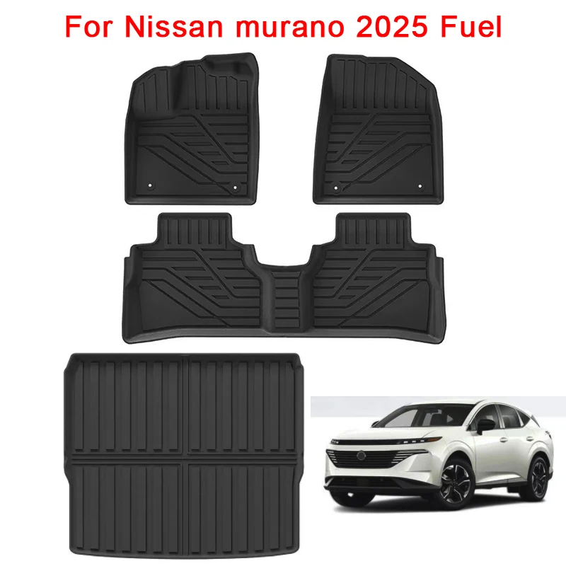 

for Nissan murano 2025 Fuel TPE Car Floor Mats Trunk Mat Cargo Liner Trunk Liner Waterproof All Weather Floor Mats LHD