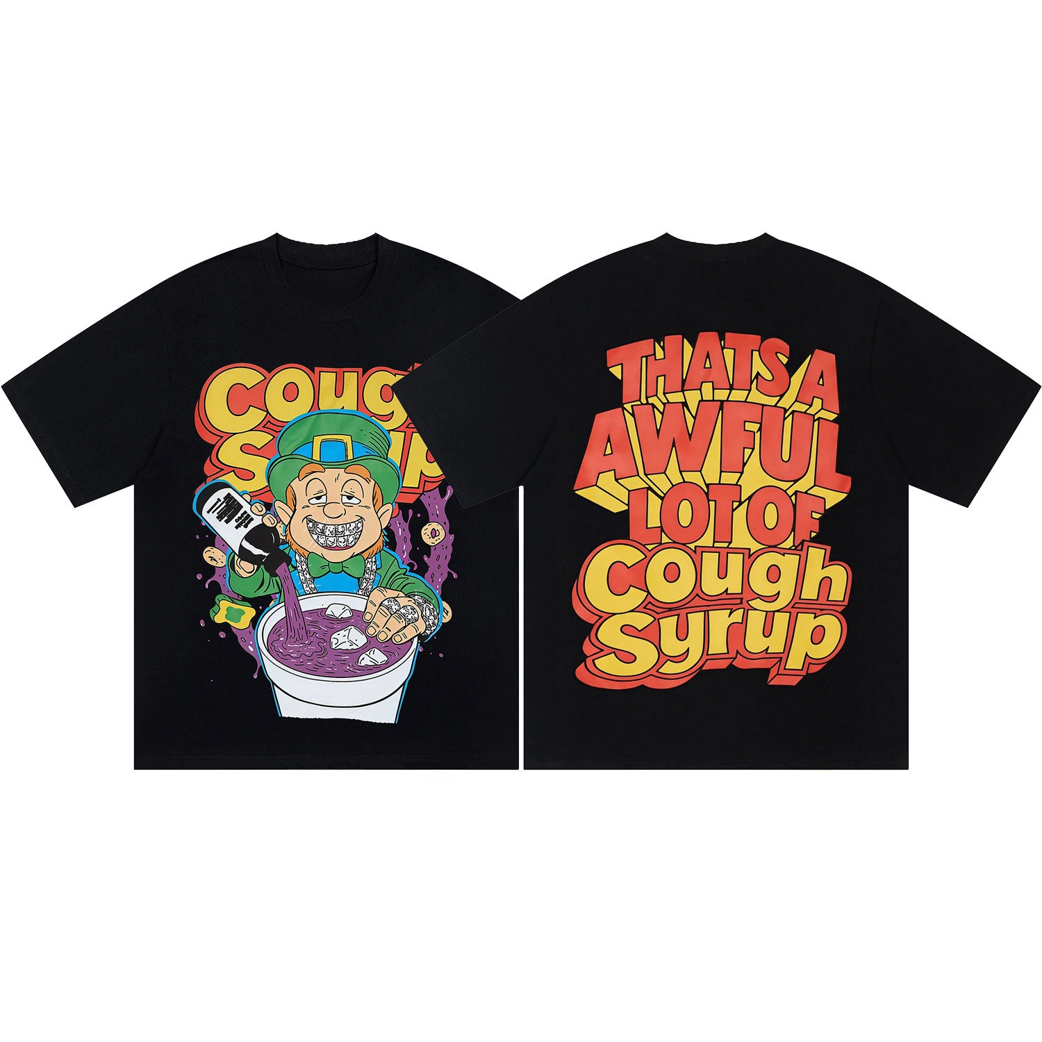 Y2k That. A Lot of Awful Cough Syrup. American-style High Street Short-sleeved T-shirt for Men and Women.