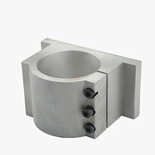 65mm 80mm 100mm Cast Aluminium Spindle Bracket Clamp Fixture Holder Mount CNC Accessories Part