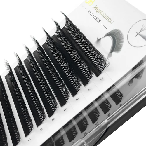 Imagen 2 del producto JB Jeyelabeau nuevo 8D W pestañas en forma de pestañas postizas rizadas gruesas dos puntas 4D W extensiones de pestañas pestañas naturales suaves volumen