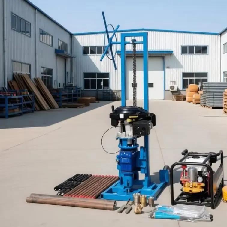 Customized Mobile Backpack Geotech Drill Petrol Diesel Soil Rock Concrete Sampling 15M Accurate Sampling