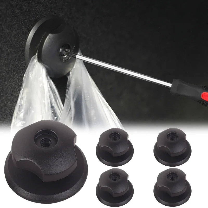 

4 шт., сетка для хранения на задний багажник автомобиля, крючок, застежка-петля, прочный органайзер для салона автомобиля, универсальный автоаксессуар