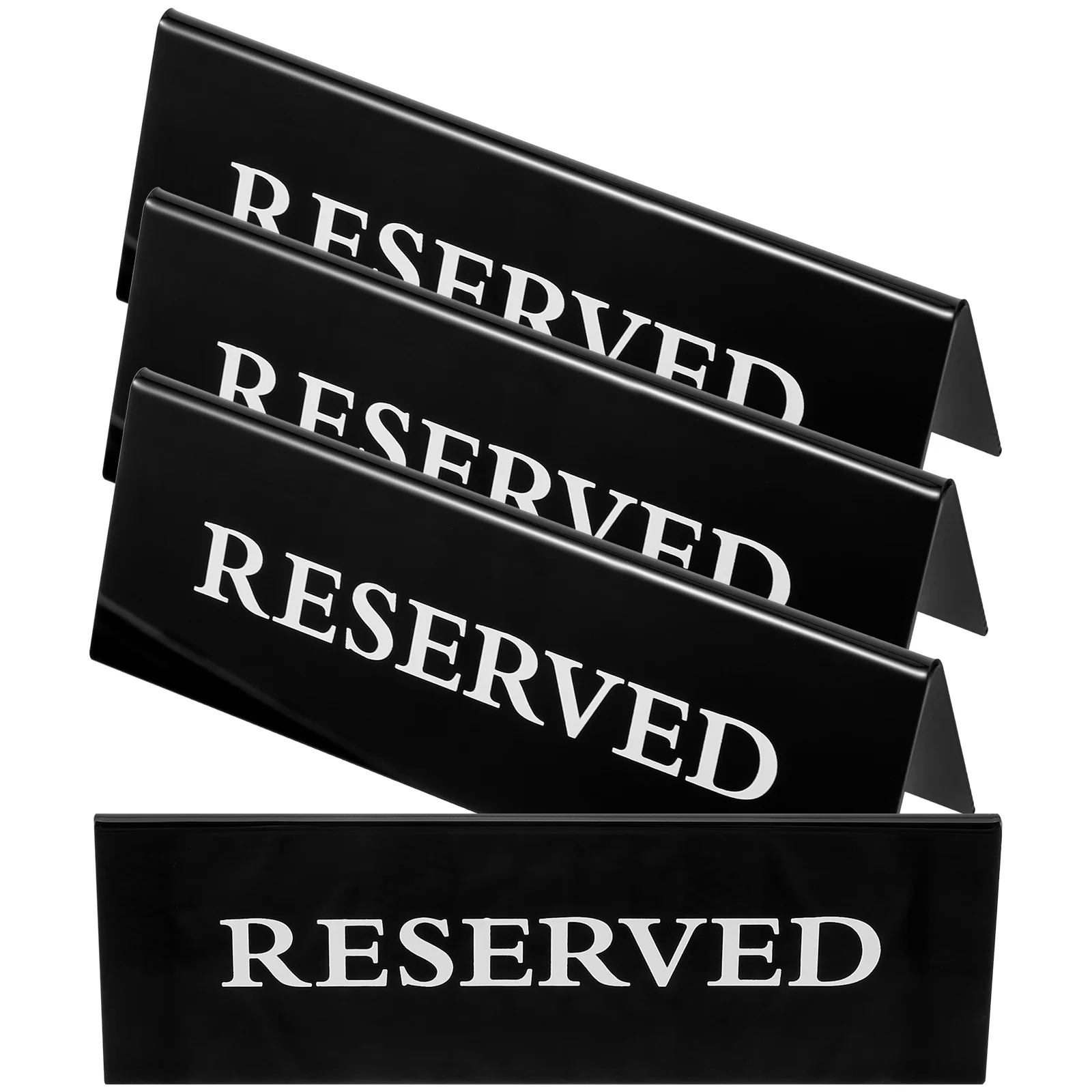 4 Pcs Table Setting Card Reserved Chair Signs Emblems Party Seating Banquet for Wedding Tables Dining Memory